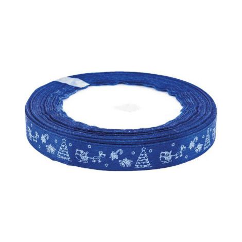 Wstążka satynowa Brewis Granatowa, 12mm x 22m